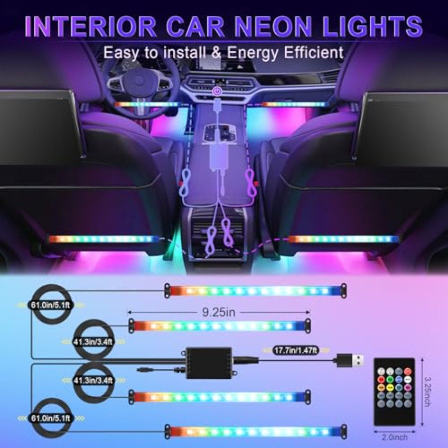 أضواء LED داخلية للسيارة، إضاء - مراجعة Interior Design Apps وسعره