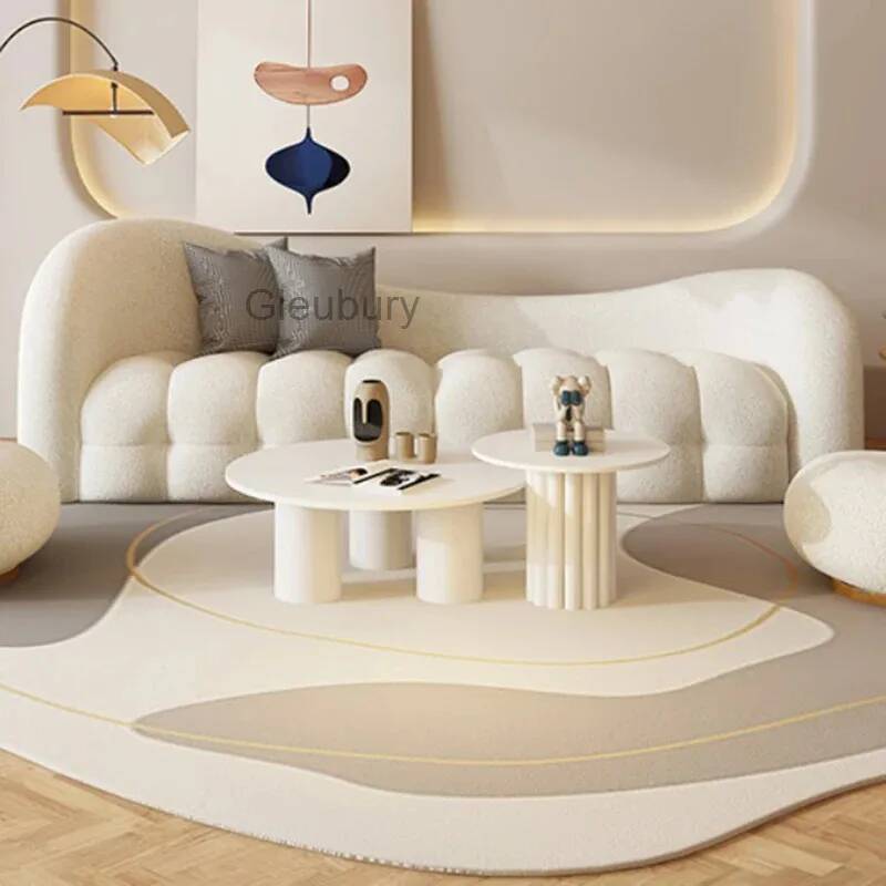 أرائك غرفة المعيشة باللون الكر - مراجعة Interior Design White And Wood وسعره