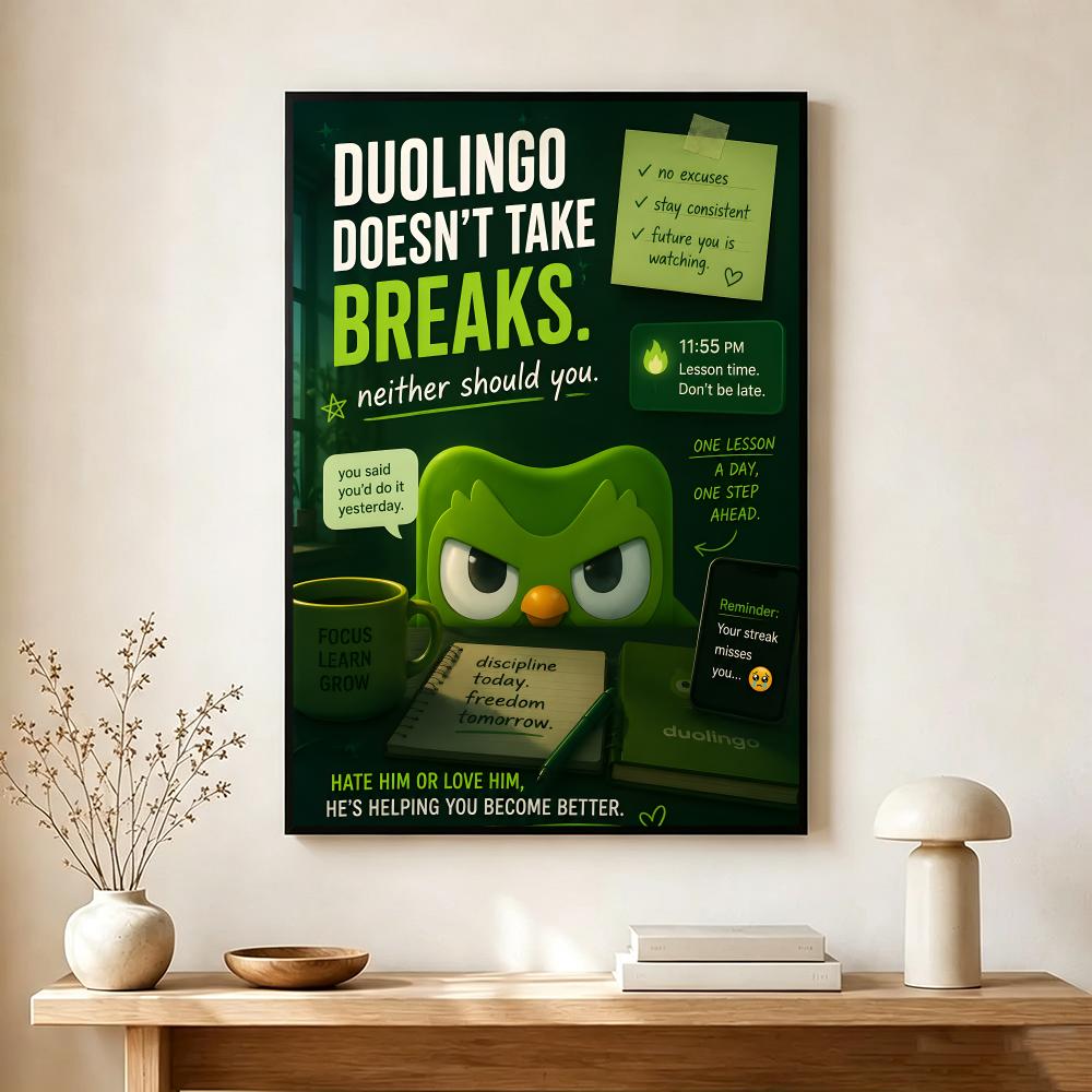 ملصق تطبيق لغوي D-duolingo، دي - مراجعة Interior Design Language وسعره